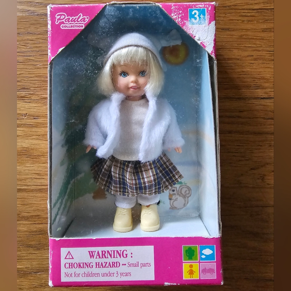 Paula Collection 4" Doll Blonde Hair Original Packaging